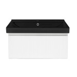 Koupelnová skříňka s umyvadlem SAT Evolution 78x30x45 cm bílá mat SATEVO80WMU1MB SATEVO80WMU1MB