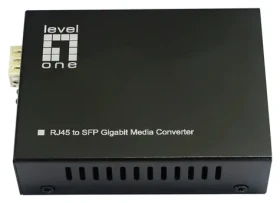 LevelOne Media konvertor RJ45-SFP PoE 60W / Media konvertor / Gigabit Ethernet / SFP / PoE++ / 802.3af/at/bt (GVT-2015)