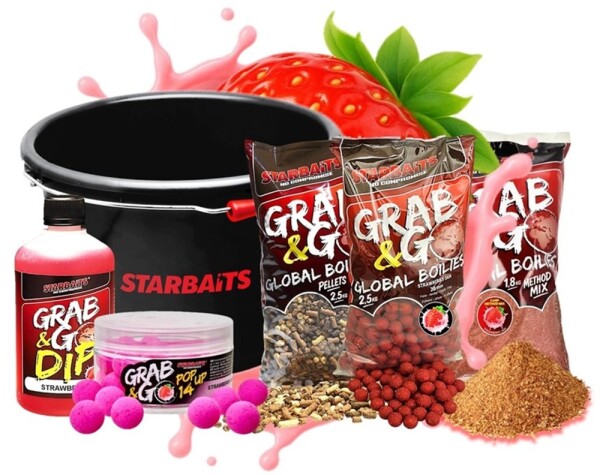 Starbaits Akční kbelík Global Strawberry Jam,Starbaits Akční kbelík Global Strawberry Jam