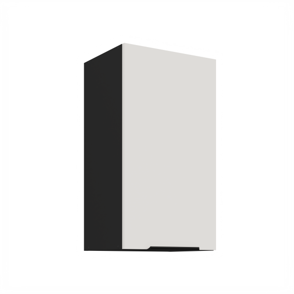 Horní skříňka Aria 40 G-72 1F Barva korpusu: Černá, Barva dvířek: WH - Crystal white AFM