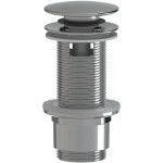 CERANO Umyvadlová výpusť - 5/4“ click-clack s přepadem - plast - 67/82mm - chrom