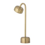 Bloomingville Přenosná stolní lampa Nico Brass Metal, zlatá barva, kov