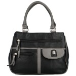 Moderní kabelka do ruky Tarantina, černo-šedá