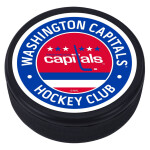 Mustang Puk Washington Capitals NHL Vintage Striped Textured Puck
