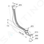 KLUDI - Sifony Odtoková a přepadová souprava 2130005N-00