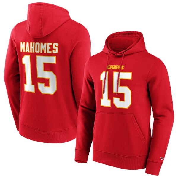 Fanatics Pánská mikina Kansas City Chiefs NFL Patrick Mahomes #15 Player Hoodie Velikost: XL