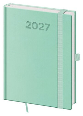 Diář 2027 denní B6 Print Pop - světle zelená