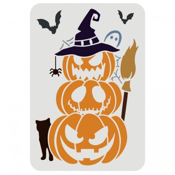 FINGER Inspire šablona plastová A4 motiv Halloweenské dýně