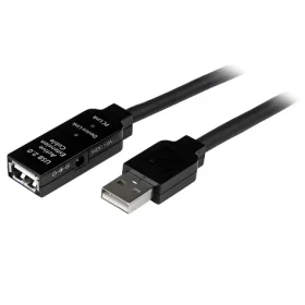 StarTech Aktivní prodlužovací kabel USB černá / Kabel USB / A-M - A-F / aktivní / 25 m (USB2AAEXT25M)