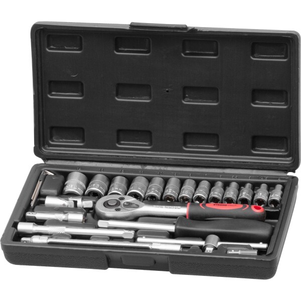 STREND PRO 239955 Gola sada 1/4", 25 dílů, plastový kufr