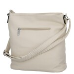 Trendy dámská koženková crossbody kabelka Lima, světle béžová