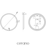 CERANO - Koupelnové LED zrcadlo Eterno - Ø 90 CER-8050BD6955