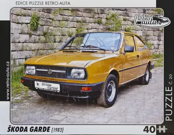RETRO-AUTA Puzzle č.20 Škoda Garde (1983)