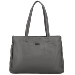 Módní dámská koženková kabelka na rameno Coveri Temari, šedá