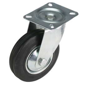Kolečko pojezdové, 125mm, otočné, tvrdá pryž, 100kg