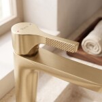 REA - Umyvadlová baterie PREMIUM Maxim Brush Gold Low REA-B8938