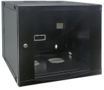 Intellinet 12U 540x600 mm černá / Nástěnný rozvaděč / 19" / prosklené dveře / výklopný rám (713863)