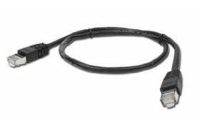 Gembird FTP CAT5E 0.5m / patch kabel / stíněný s ochranou a opletením / černá (PP22-0.5M/BK)