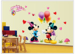 Samolepka Mickey Mouse a Minnie Velikost: 75 x 120 cm