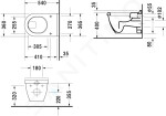 DURAVIT - Starck 3 Závěsné WC, s plochým splachováním, s HygieneGlaze, alpská bílá 2201092000