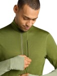 ICEBREAKER Mens Mer 200 Realfleece Descender LS Half, Sphagnum/Lichen/Cb (vzorek) velikost: S
