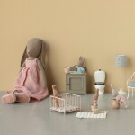 Maileg Ohrádka pro zvířátka Maileg Micro – Rose, růžová barva, kov, textil