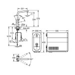 GROHE - Blue Home Dřezová baterie s chladícím zařízením a filtrací, kartáčovaný Hard Graphite 31454AL1