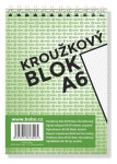 Blok s horní vazbou A6, čtvereček, 50 listů