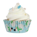 PME Košíčky papírové s fólií Sněhulák, pr.50mm, v.28 mm, 30 ks