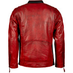 Pánská Kožená Bunda Wilder Red Brixton Červená Velikost: 3XL