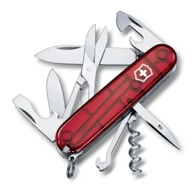 VICTORINOX Kapesní nůž Climber transparentní červená (1.3703.T)