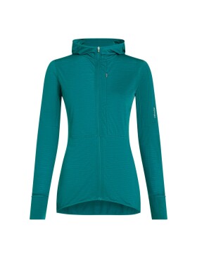ICEBREAKER Wmns Mer 200 Realfleece Descender LS Zip H, Tidal Teal (vzorek) velikost: S