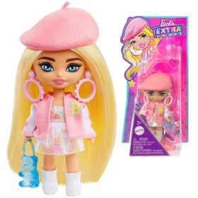 Mamido Stylová módní panenka Barbie Extra Mini Minis v baretu