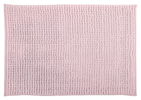 MSV CHENILLE světle růžová / Koupelnová předložka / mikrovlákno / protiskluzová / 50 x 80 cm