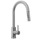 REA - Ocelový dřez Fin BRUSH NICKEL ZLE-06012
