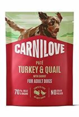 Carnilove Dog Pouch Paté Turkey&Quial+Carrot 300g