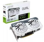 ASUS Dual GeForce RTX 4060 OC White Edition 8GB / 1830 - 2535 MHz / 8GB GDDR6 / 128-bit / 1x HDMI + 3x DP / (8) (90YV0JC2-M0NA00)