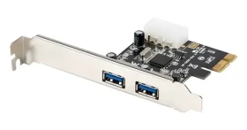 Lanberg PCI-E karta 2x USB 3.1 / PCI-E karta / 2x USB 3.2 Gen 1 (3.1 Gen 1) Typ A / 5 Gbit/s / interní (PCE-US3-002)