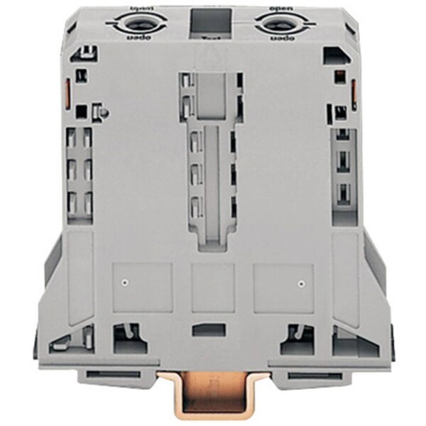 WAGO 285-195 průchodková svorka 25 mm pružinová svorka osazení: L šedá 1 ks