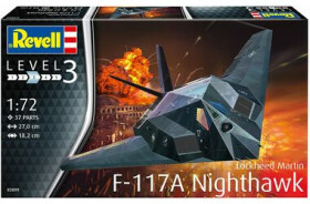 Revell slepovací model FLockheed Martin F-117A Nighthawk Stealth Fighter 1:72