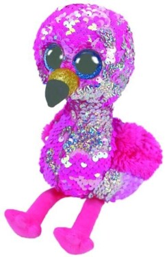 Beanie Boos Flippables růžový plameňák 24 cm