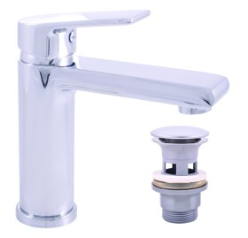RAV Slezák - COLORADO - Umyvadlová vysoká baterie s výpustí, Chrom, 3,8" CO129.0