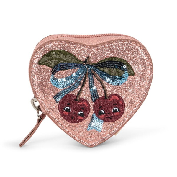 Konges Sløjd Dětská peněženka Cherry Mellow Rose, růžová barva, plast