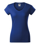 Fit V-neck tričko dámské královská modrá XS