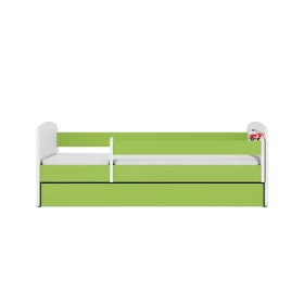 Dětská postel Babydreams+SZ+M zelená 80x180 Hasičské auto