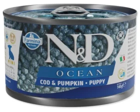 ND Puppy Ocean Cod Pumpkin 140 g / Konzerva pro psy / štěňata malých plemen / bez obilovin (L4-40026)