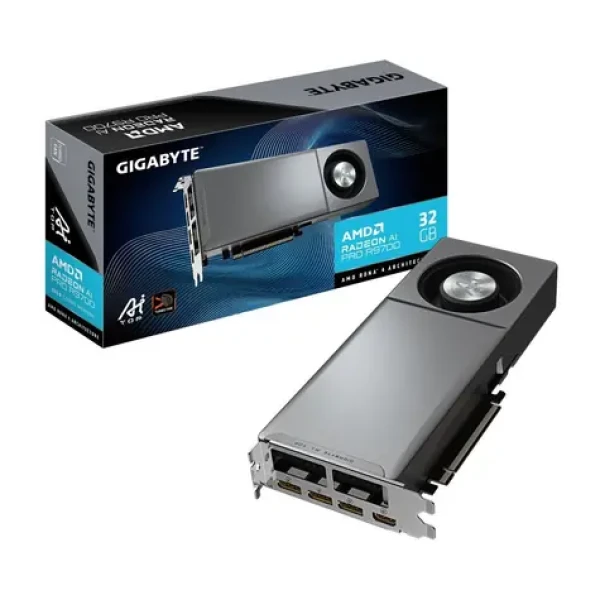 GIGABYTE Radeon AI PRO R9700 AI TOP 32GB / 1660-2920MHz / 32GB GDDR6 / 256-bit / 1xHDMI + 4xDP / 1x 16pin (GV-R9700AI TOP-32GD)