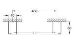 GROHE - Selection Cube Držák ručníků, chrom 40767000