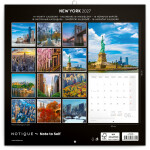 Nástěnný kalendář poznámkový 2027 Notique New York, 30 x 30 cm