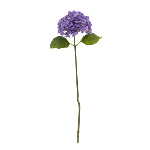 Bloomingville Umělá květina Hydrangea Purple 73 cm, fialová barva, plast